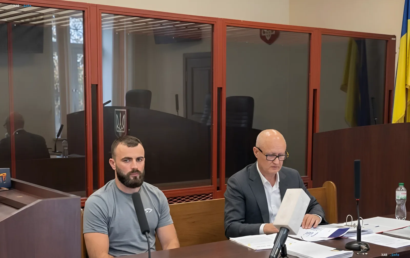 SBU officer in the Pechersk court during the hearing on the shootout with GUR on Shumsky Street