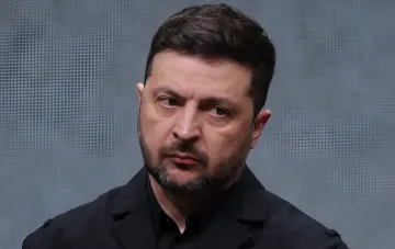 Ukrainian President Volodymyr Zelenskyy amid reports of new Russian strikes and the abandonment of an air truce