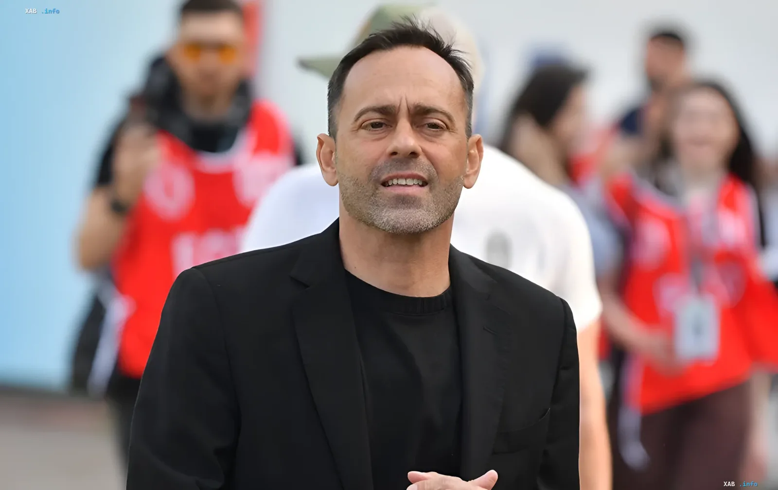 Trainer des Lwiwer Klubs Karpaty bei der UPL-Auszeichnungszeremonie für den Trainer des Monats August