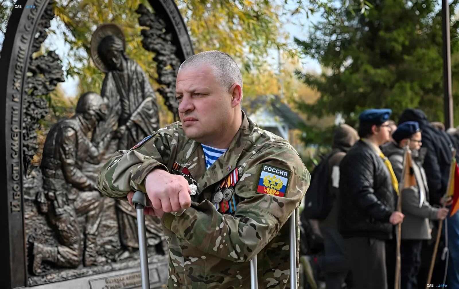 Wounded veteran in uniform at a war memorial: Yaroslavl man jailed 14 years for filming military graves under treason charge