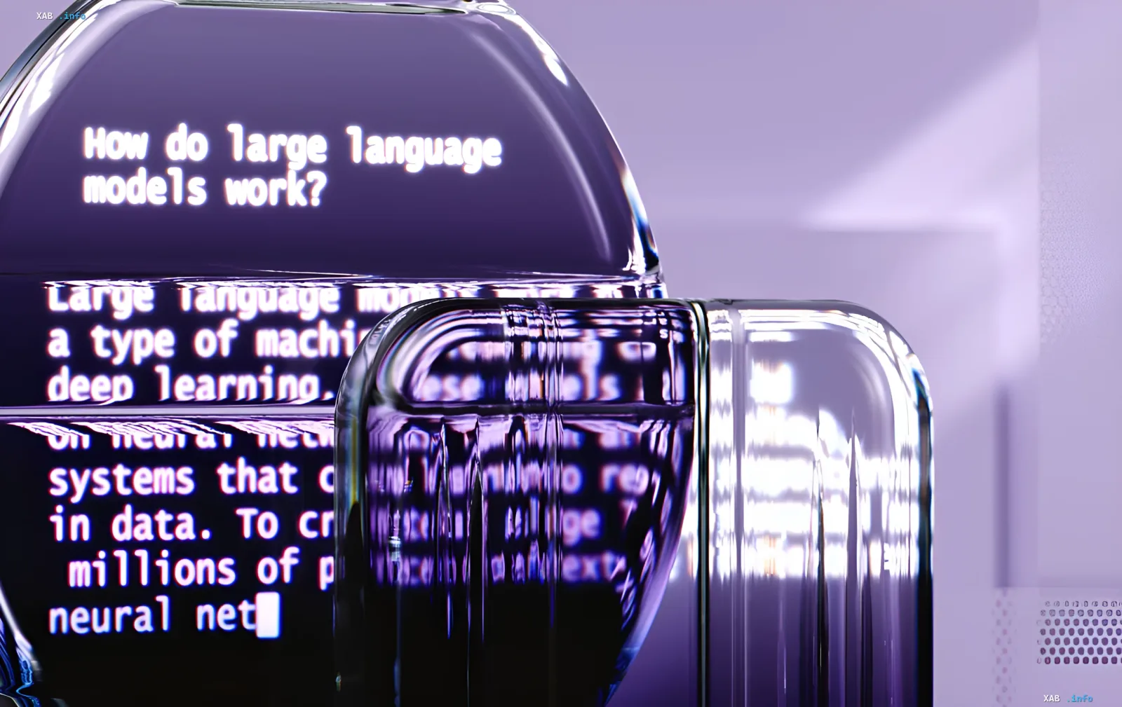 Illustration of Anthropic's Claude AI model: a stylized robot displaying text about how large language models work, set against the story of attempts to create biological weapons
