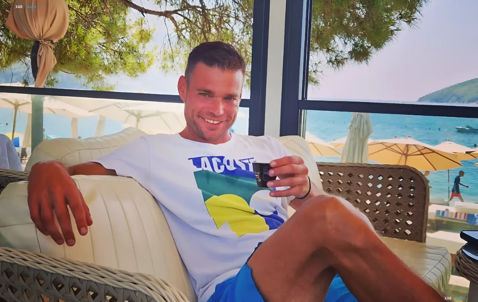Serbian tennis coach Vladimir Odobasich in a resort setting after being stripped of his GPTCA membership