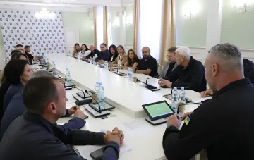 Владимир Кличко на рабочей встрече с представителями бизнеса Киева по вопросам подготовки к зиме, укрытий и налоговых льгот