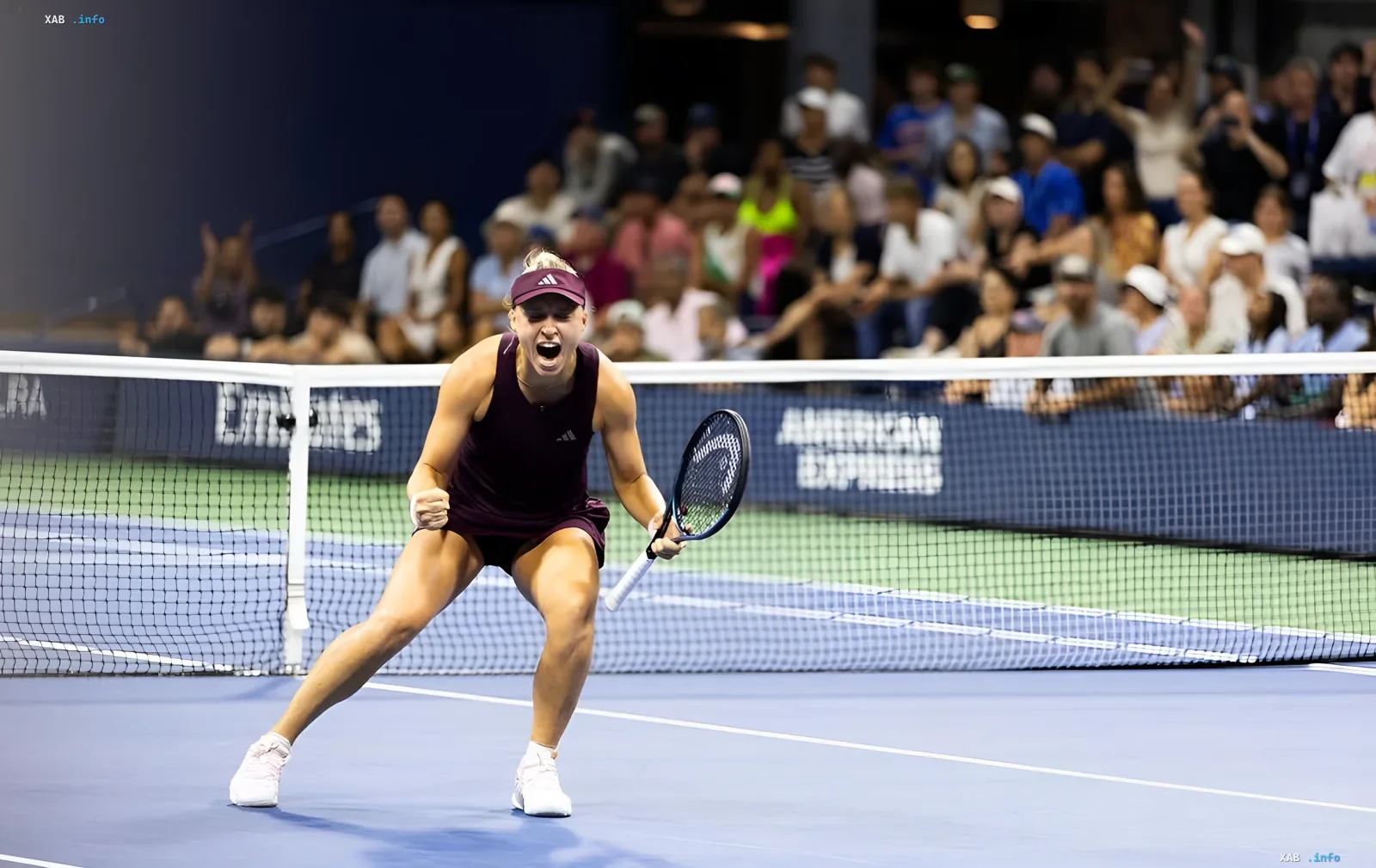 Стародубцева святкує перемогу на корті після виходу в топ-50 WTA