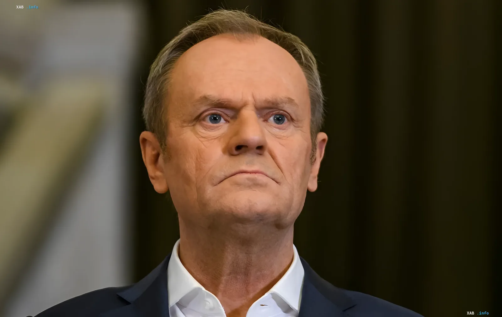 Polish Prime Minister Donald Tusk amid reports of a Russian drone crash near the border