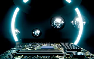 NATO drone onboard AI: conceptual visualization of the Swedish autonomous computing module and sensors for operation in electronic warfare zones