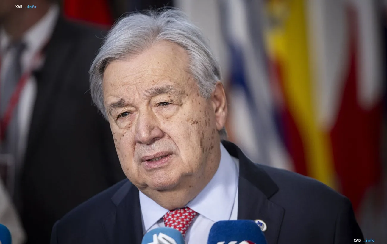 UN Secretary-General António Guterres at a press conference stating the UN has no leverage over the wars in Ukraine and the Middle East