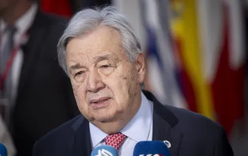 UN Secretary-General António Guterres at a press conference stating the UN has no leverage over the wars in Ukraine and the Middle East
