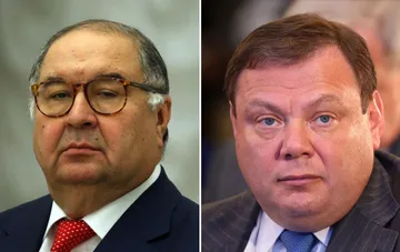 Alisher Usmanov and Mikhail Fridman — Russian businesspeople whose EU sanctions were lifted, a move Kyiv called shameful