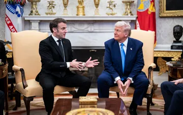Макрон и Трамп на переговорах в Белом доме о энергетическом перемирии между Украиной и Россией