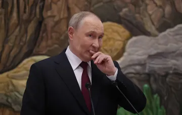 Президент России Владимир Путин на выступлении
