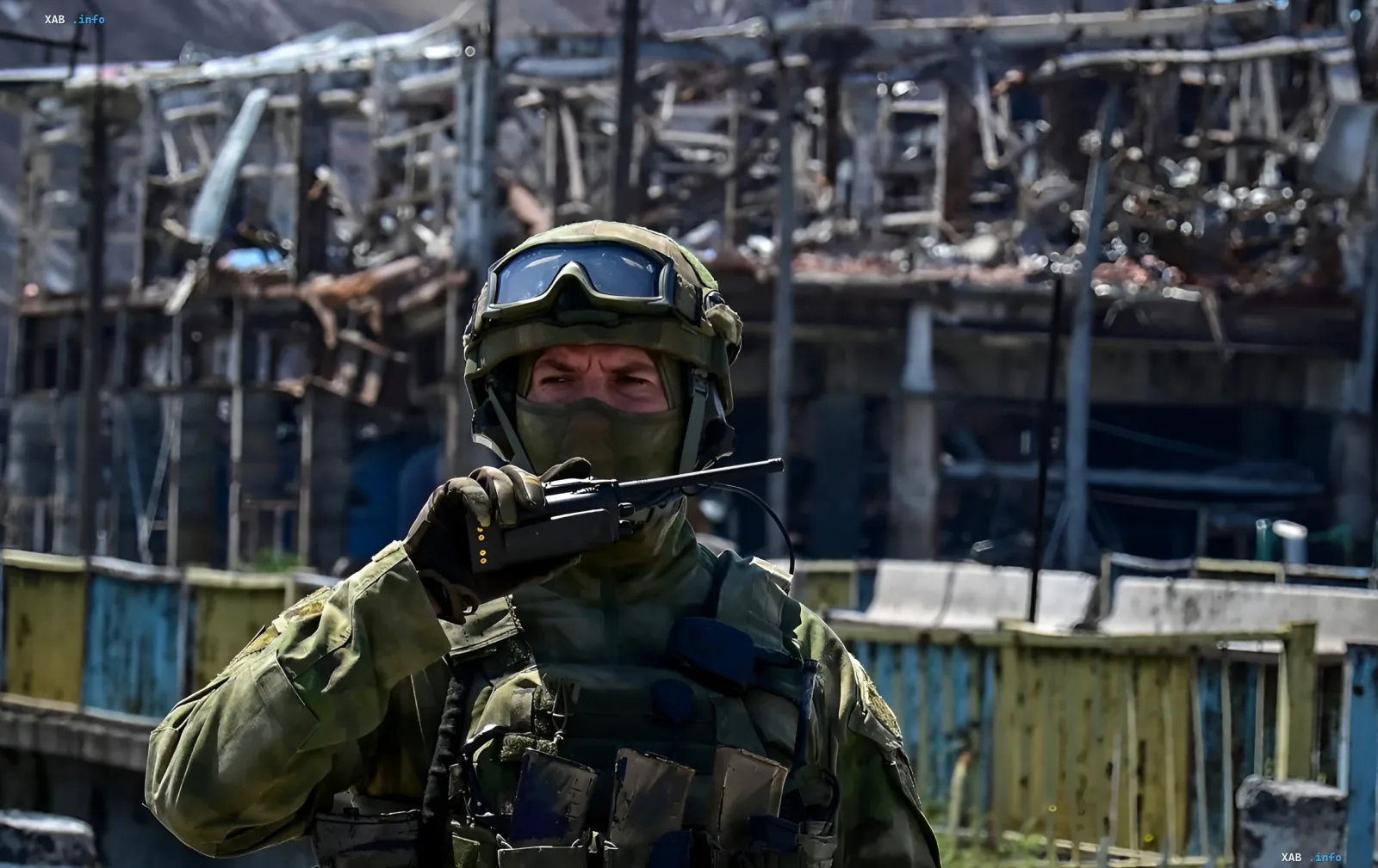 Украинские пограничники на позициях в приграничной зоне