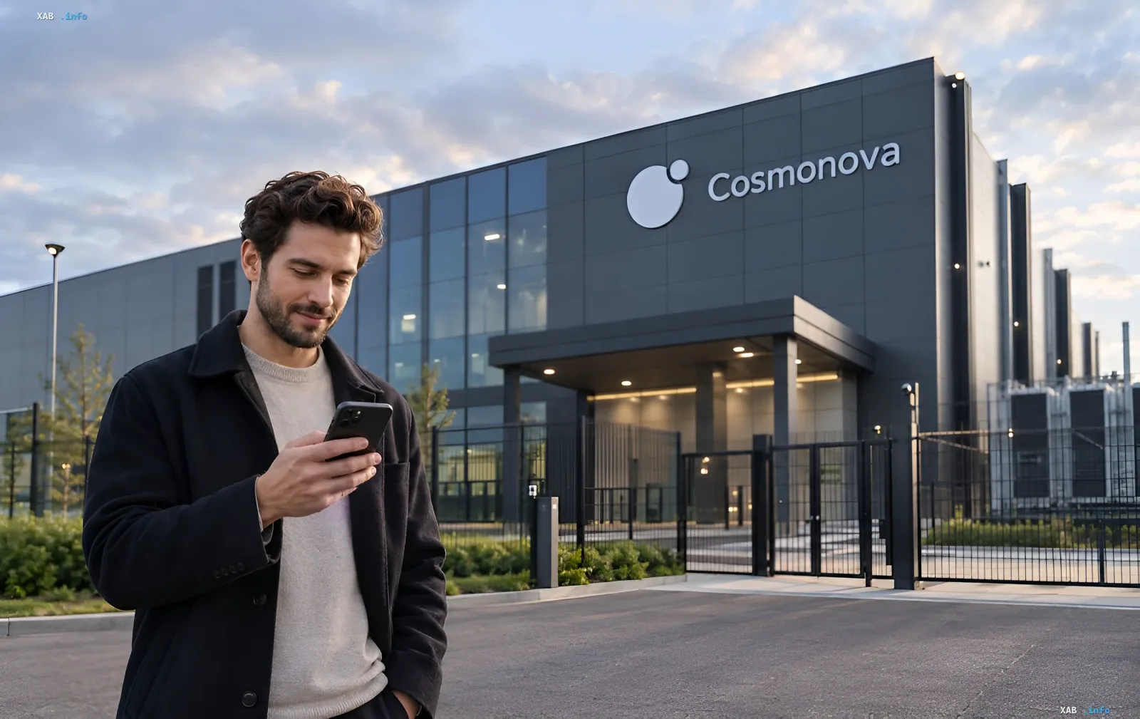 Поврежденное здание дата-центра Cosmonova после вражеской атаки
