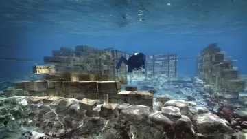 Подводные руины средневекового города Шипден на дне Северного моря
