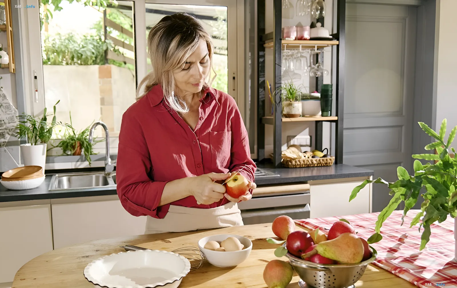 Fragrant autumn baking in a cozy home kitchen