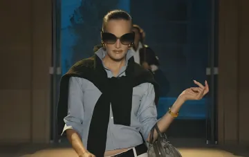 Модели на подиуме во время показа коллекции Gucci Spring/Summer 2027 в Милане