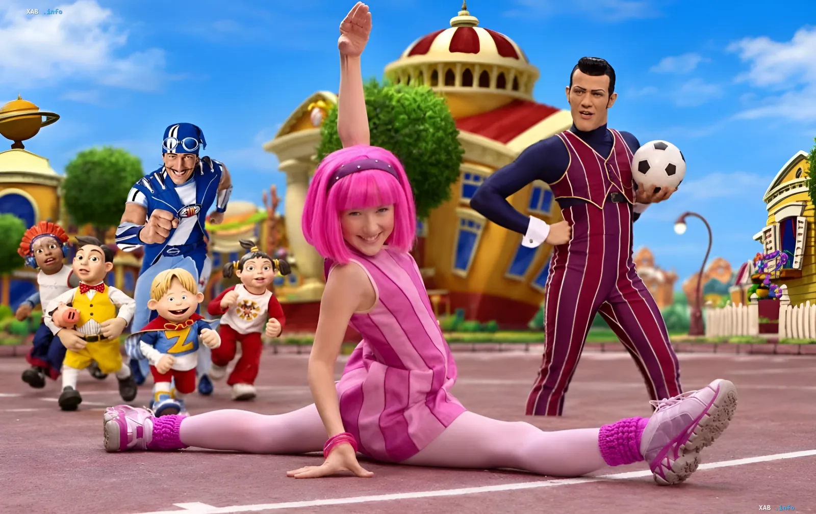 Julianna Rose Mauriello as Stephanie from the TV show LazyTown