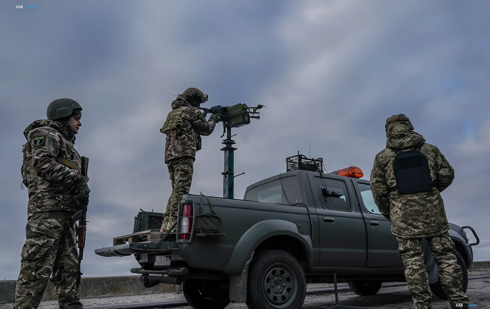 Работа украинской ПВО во время отражения ночной атаки беспилотников РФ 27 сентября 2026 года