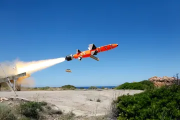 Test launch of the Teseo MK2/E anti-ship missile by the Italian Navy
