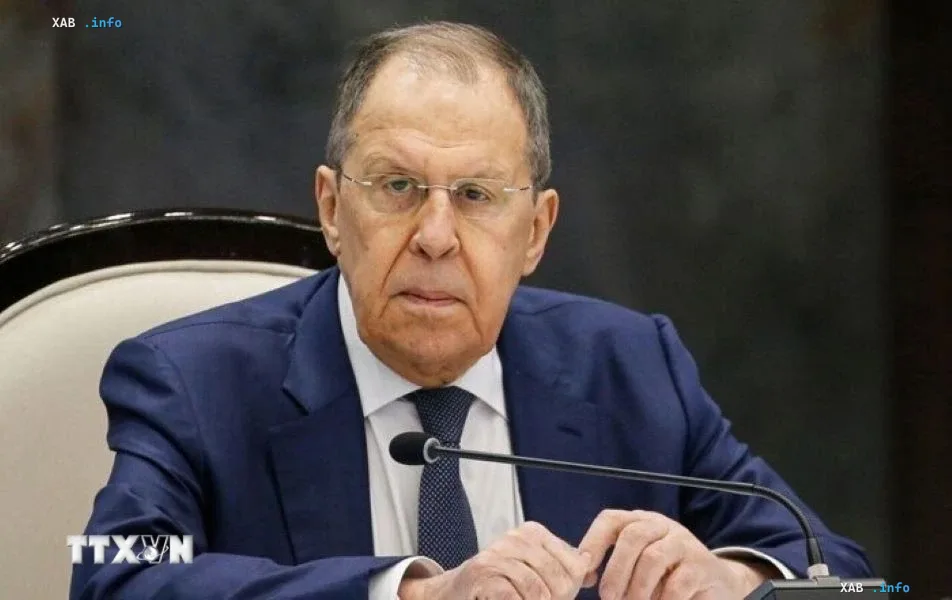Министры иностранных дел России и Германии Сергей Лавров и Йоханн Вадепхул на переговорах