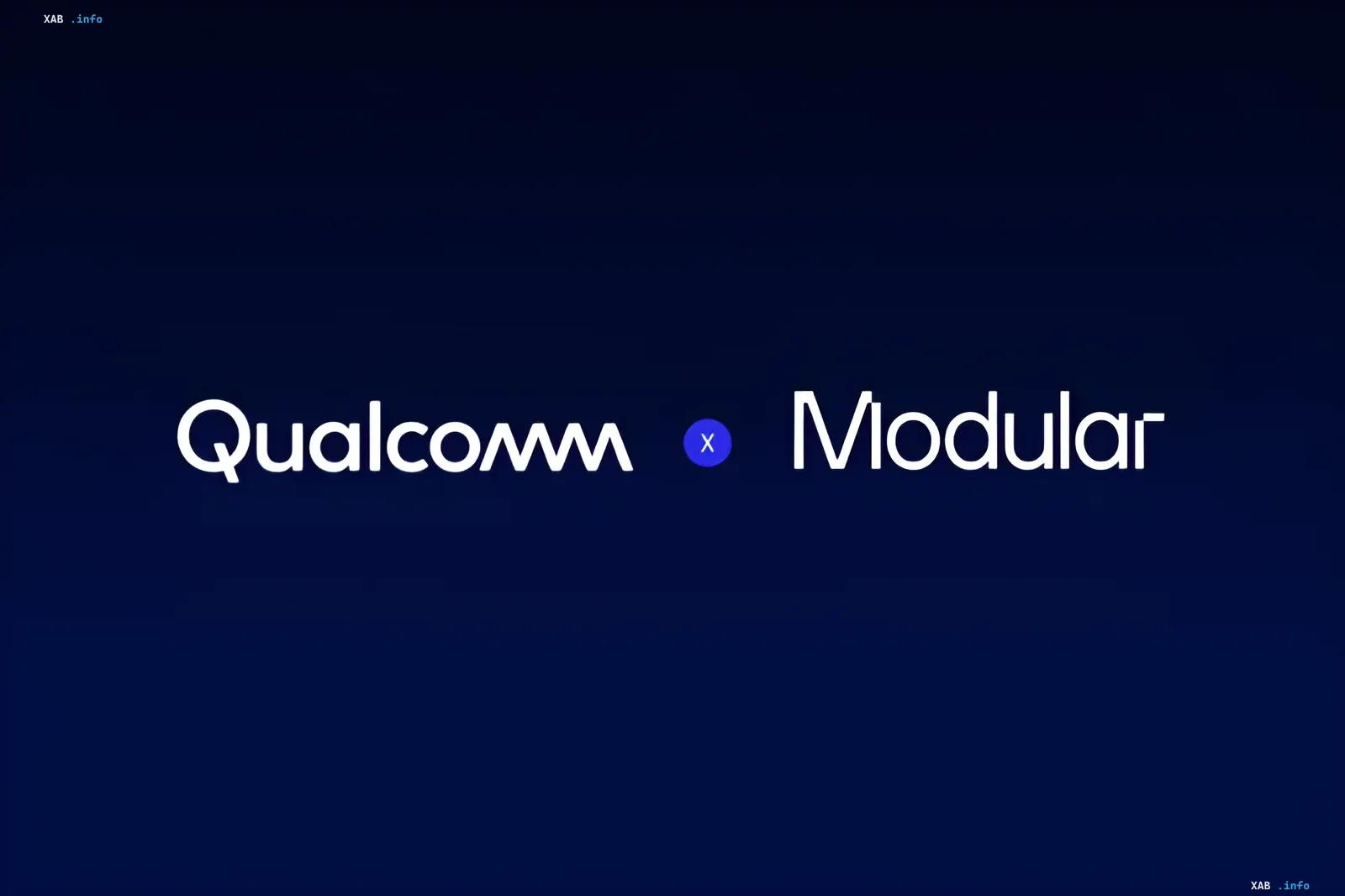 Qualcomm Snapdragon processor and Modular logo at summit