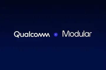 Qualcomm Snapdragon Prozessor und Modular Logo auf dem Gipfel