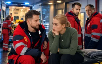 Кадр из нового украинского медицинского сериала Швидкарі на ICTV2