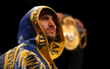 Vasyl Lomachenko at a sports event ahead of his ring return