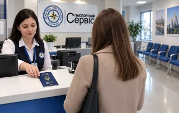 Закрытая дверь паспортного сервиса
