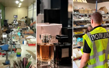 Underground production of counterfeit perfumes in Ukraine