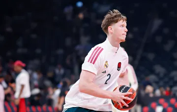 Maksym Shulga im Trikot des Basketballclubs Real Madrid