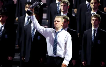 Шведский рэпер Yung Lean на сцене MTV VMA 2026