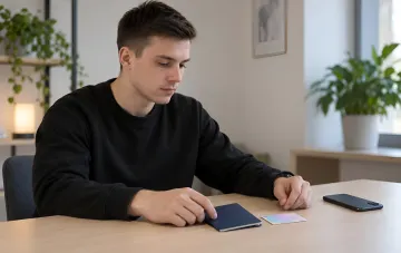 Смартфон с открытым приложением Дия во время технического сбоя