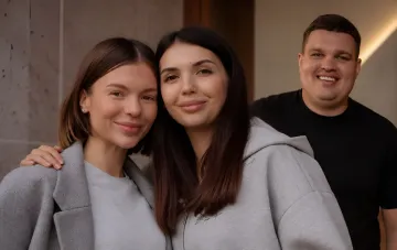 Яна Дога на крестинах дочери