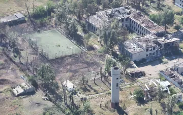Footage of civilians used as a human shield near Kupyansk