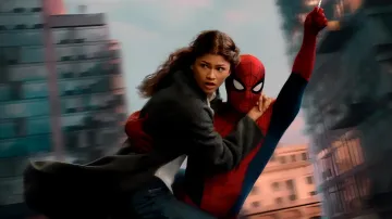 Still from the movie Spider-Man: A New Day featuring main characters