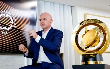 FIFA-Präsident Gianni Infantino bei einer Sitzung der Organisation