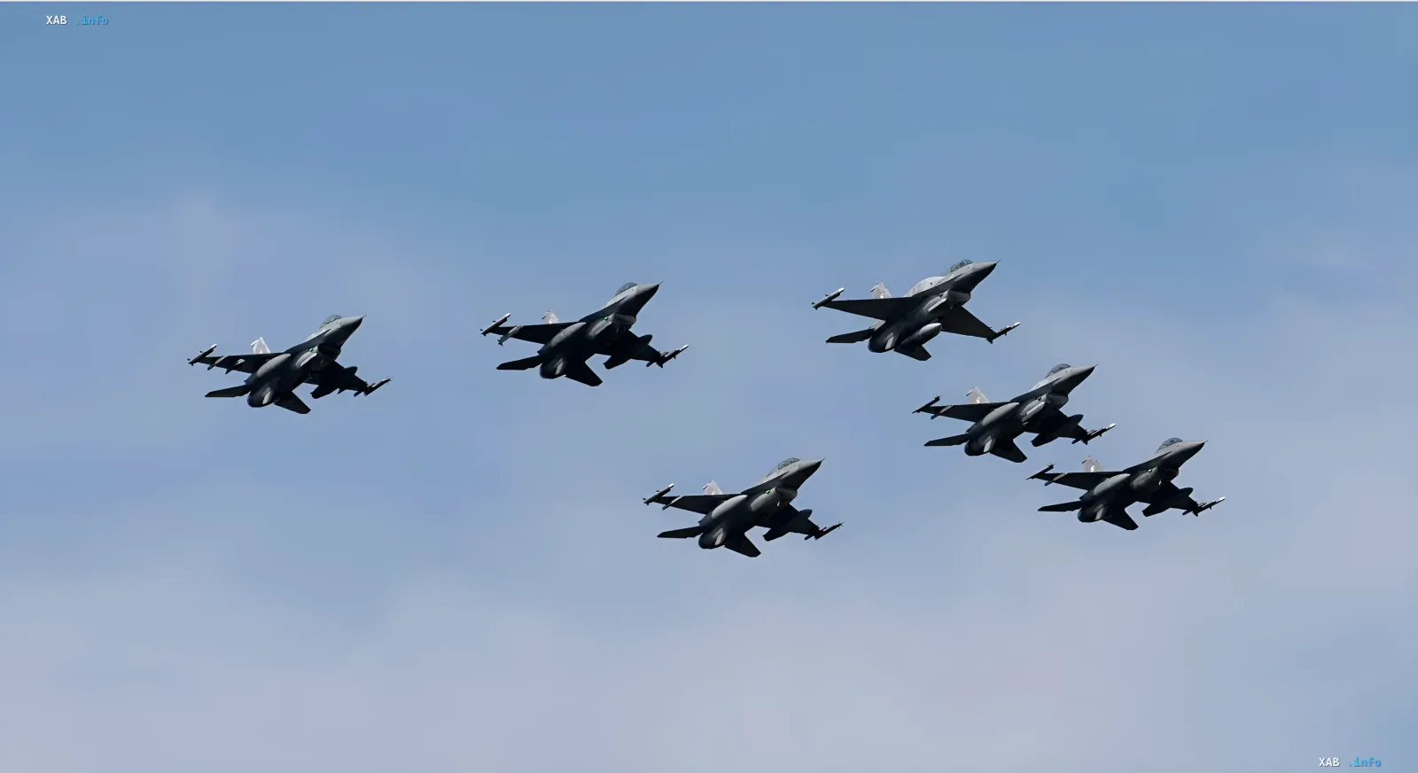 Polish fighter jets at a military airbase