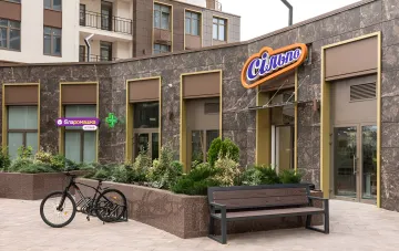 Interior of the new designer Silpo supermarket in Odesa