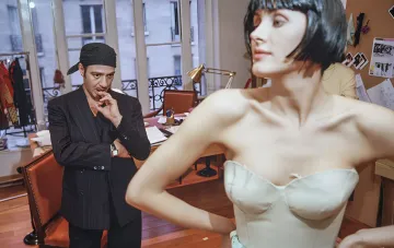 John Galliano and the Zara logo in the context of the new Re{form} collaboration