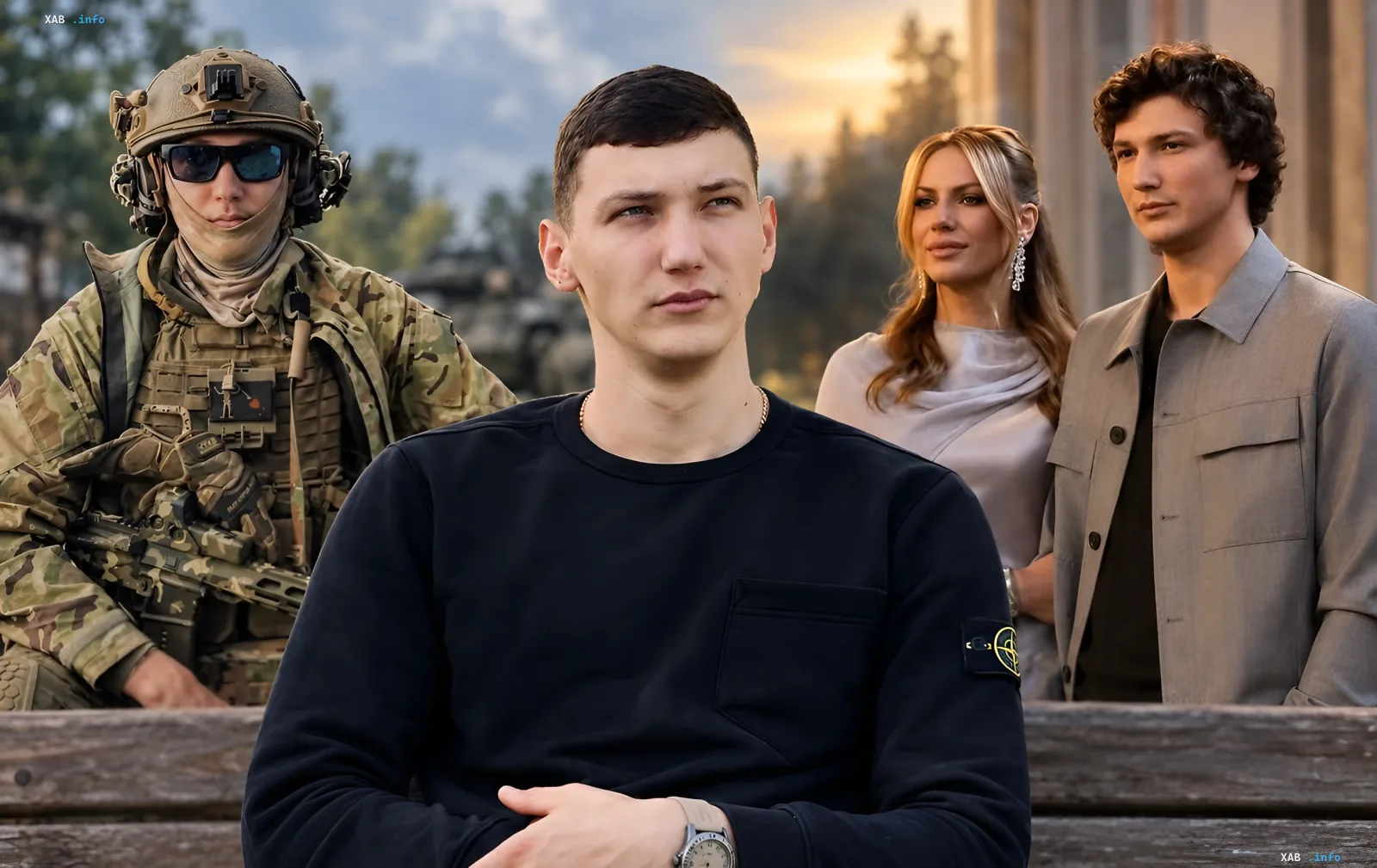 Военный Дмитрий Бабчук с женой Лесей Никитюк