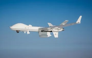 Беспилотник MQ-9B в небе над Данией