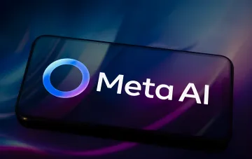Логотип Meta и ИИ Muse на экране ноутбука