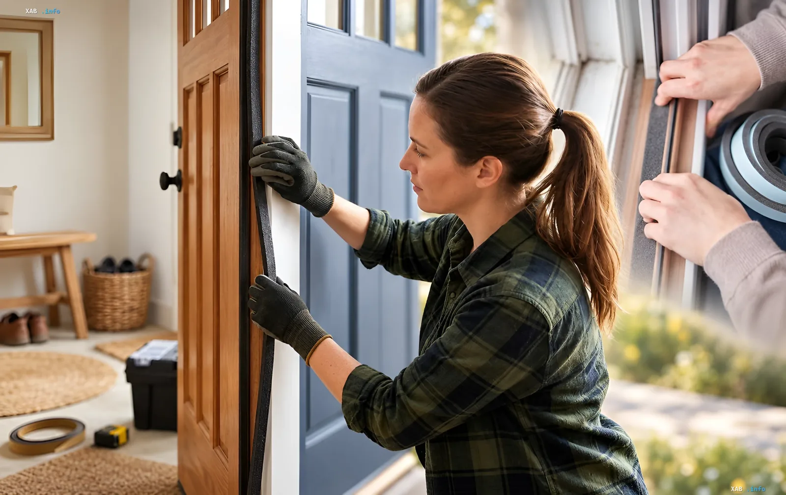 Insulating windows and doors to keep the house warm in autumn