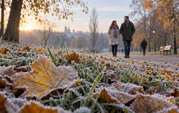 Осінній пейзаж та заморозки в Україні