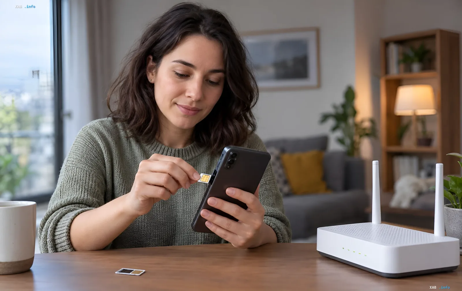 Смартфон з двома SIM-картами для мобільного інтернету