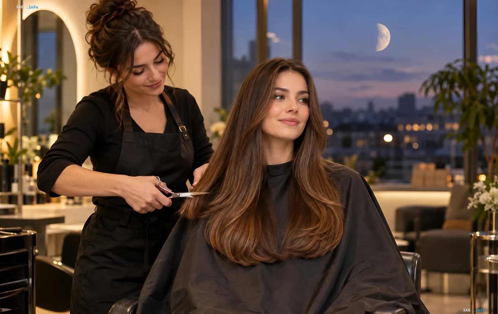 Жінка обирає день для стрижки за місячним календарем у жовтні 2026
