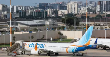 Самолет авиакомпании Flydubai в аэропорту