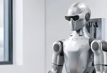 Humanoider Roboter an einem Arbeitsplatz in den USA