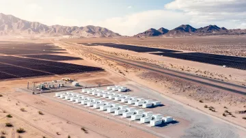 Системи накопичення енергії Tesla Megapack на промисловій станції